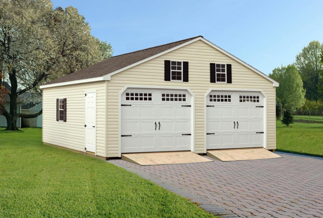 Steeper Pitch Vinyl: A-Frame Modular Garage | Lancaster County Barns